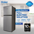 Haier HRF-216 EBS / EBD E-Star Double Door Refrigerator 7 Cubic Feet With Official Warranty