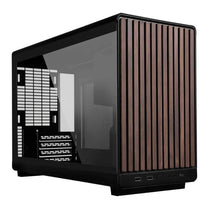 LIAN LI DAN Cases A3 mATX PC Case With Wooden Front & Tempered Glass Side Panel