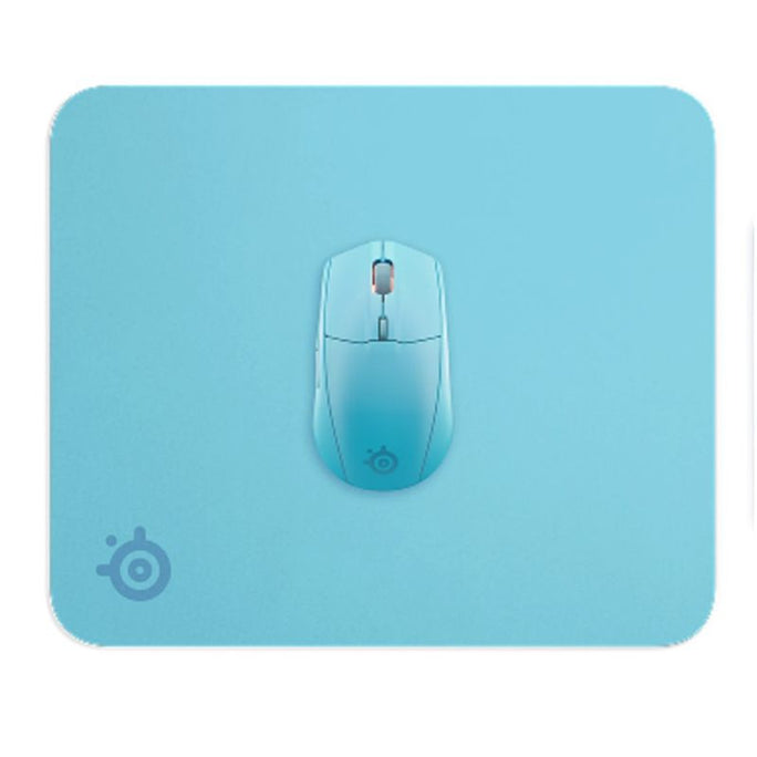 SteelSeries QcK Micro-Woven Cloth, Non-Slip Rubber Base Mouse Pad (Medium, Aqua)