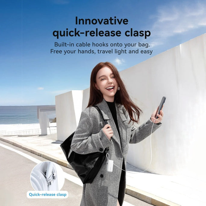 Joyroom JR-PR2L 35W Mini Power Bank 10000mAh With Built-in Type-C Cable