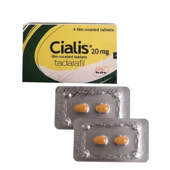 Cialis 20mg Tadalafil - 4 Tablets