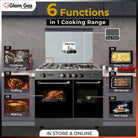 Glam Gas Glamour BBQ, Deep Fryer & Steamer Cooking Range With Official Warranty