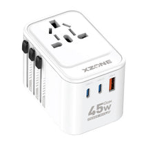 XZone X-TA20 45W Universal Travel Converter Adapter Fast Charging
