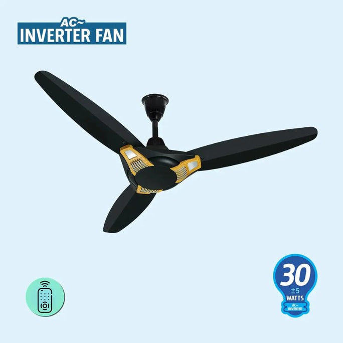 Super Asia Aspire AC Inverter Ceiling Fan 56 Inch 30W 100% Copper Wire with Remote Control & Official Warranty