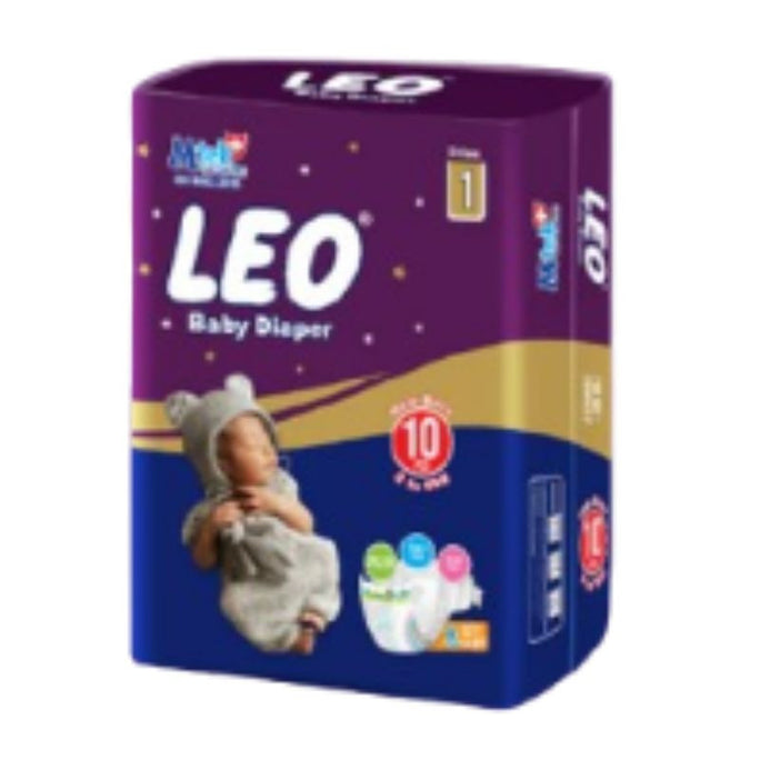 Leo New Born Baby Diaper 10 Pcs