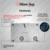 Glam Gas Hot Glow-920 Infrared Ceramic Cooker With Official Warranty