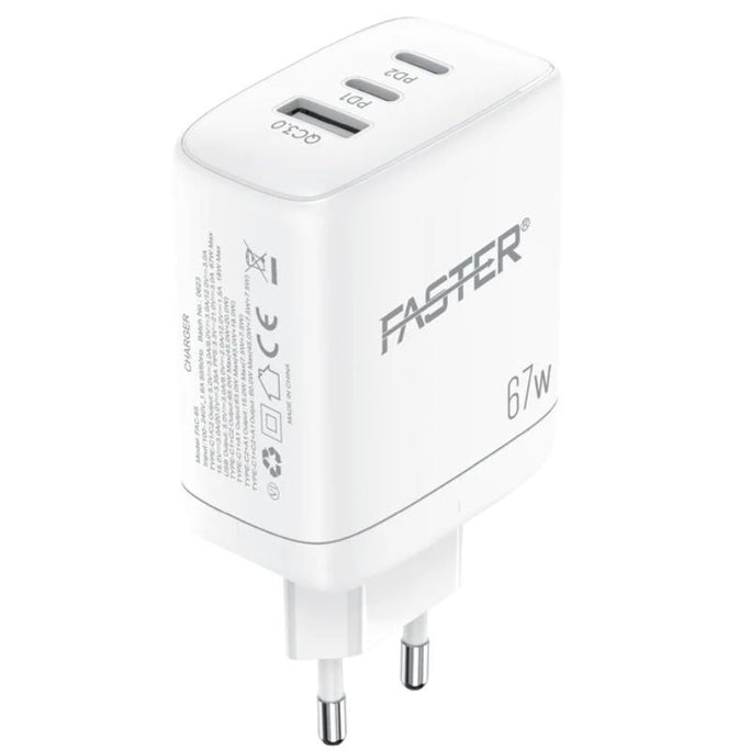 Faster PD-67W Triple Port Fast Charger