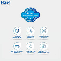 Haier HRF-622IBS Side by Side Door Inverter Refrigerator 22 Cubic Feet With Official Warranty
