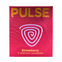 Pulse Strawberry Condoms 3S