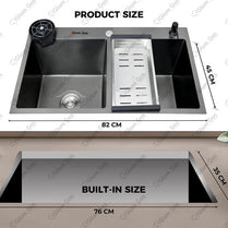 Glam Gas Life Style-57 Texture BK Built In Sink