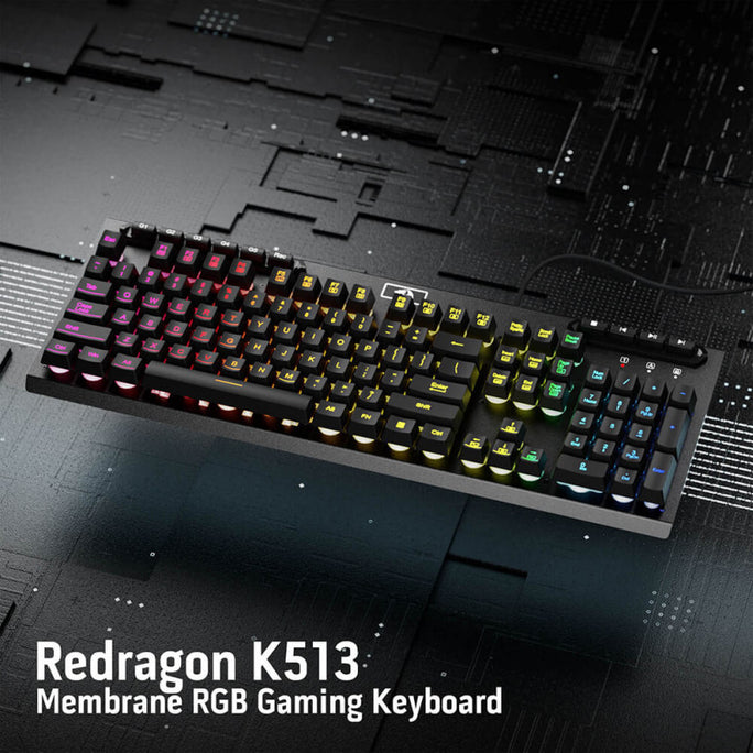 Redragon K513 Aditya Membrance RGB 5 Macro Keys Keyboard