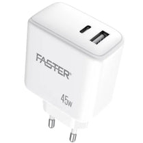 Faster PD-45W Dual Port  Super Fast Charging Wall Charger