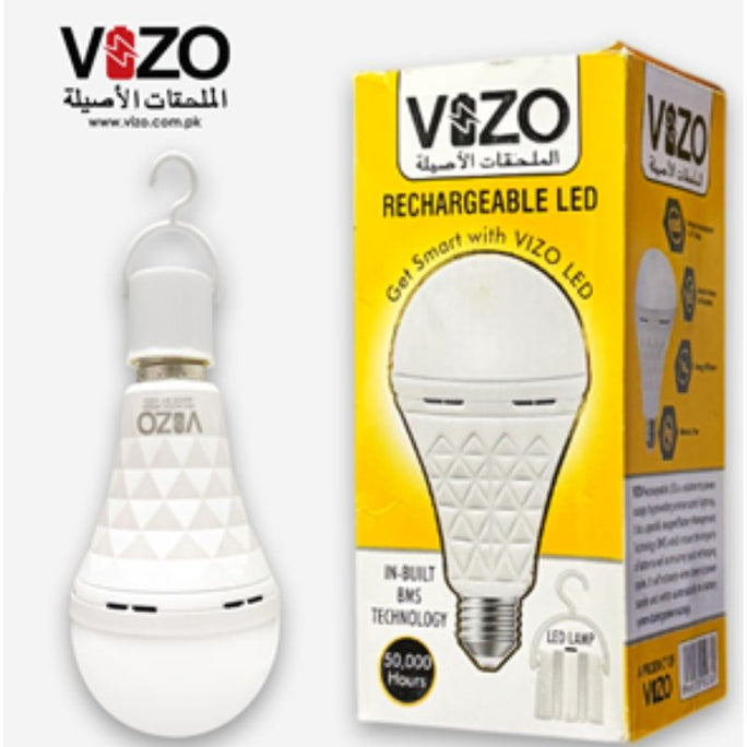 Vizo AC/DC LED Emergency Bulb 15W – Auto-Charging Dual Mode Smart Emergency Light Bulb