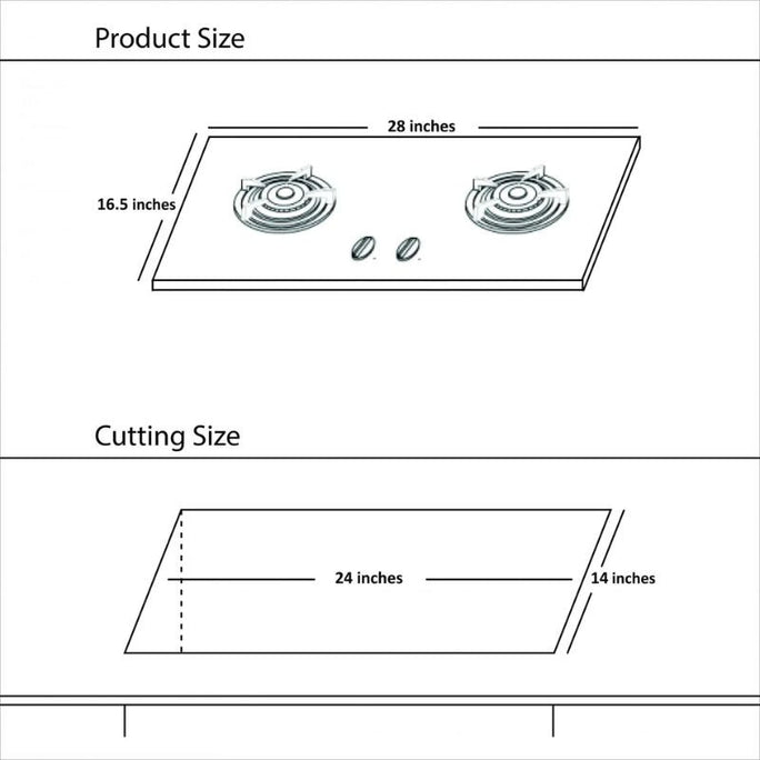 Hanco HHE-211SS Economy Hob Stainless Steel Body
