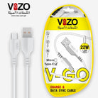 Vizo V Go 22W Fast Charging Type-C Data Cable