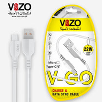 Vizo V Go 22W Fast Charging Type-C Data Cable
