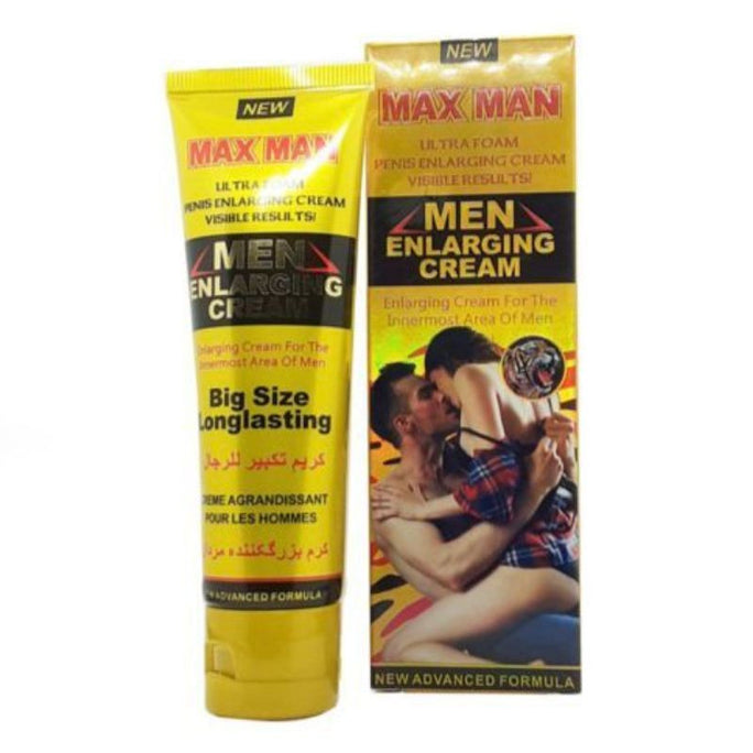 New Advance Formula Maxman Men Enlarging Cream For Size and Long lasting - Golden