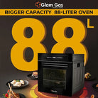 Glam Gas A68-SF3 Built-in Oven 88L Large Capacity Oven With Official Warranty