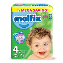 Molfix Baby Diaper Maxi Size 4 Pack 72 Pcs