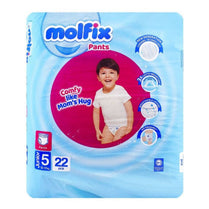 Molfix Baby Diaper Pants Junior Size 5 Pack 22 Pcs