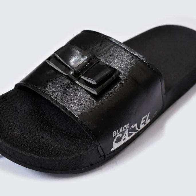 Black Camel Boo Style Slide Slipper For Men