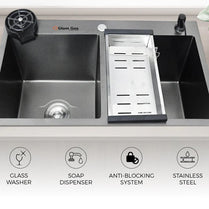 Glam Gas Life Style-57 Texture BK Built In Sink