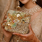 Milli Legacy Luxury Kundan & Stone Clutch Bag For Women