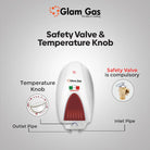 Glam Gas Semi-35 Semi-Instant Water Heater 35 Liter Capacity With Official Warranty
