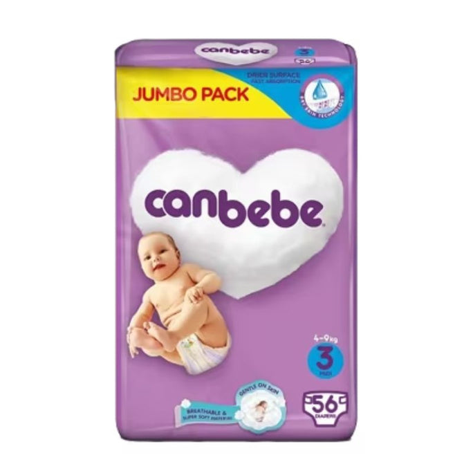 Canbebe Baby Diaper Midi Size 3 Jumbo Pack 36 Pcs