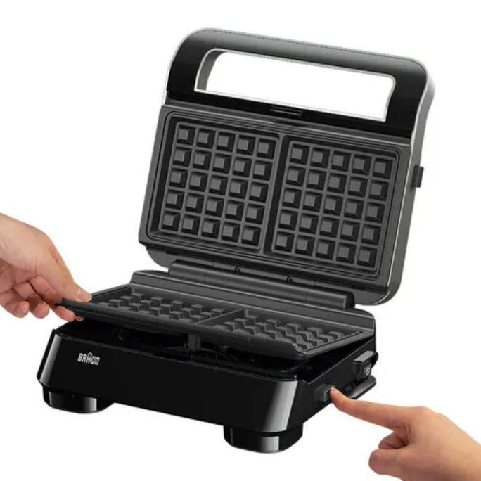 Braun SM 5038 SnackMaker 5 And Sandwich + Waffle + Grill Platers With Official Warranty