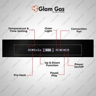 Glam Gas A68-SF3 Built-in Oven 88L Large Capacity Oven With Official Warranty