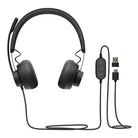 Logitech Zone Wired USB-C Headset with USB-A Adapter
