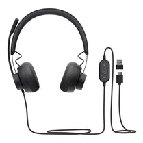 Logitech Zone Wired USB-C Headset with USB-A Adapter