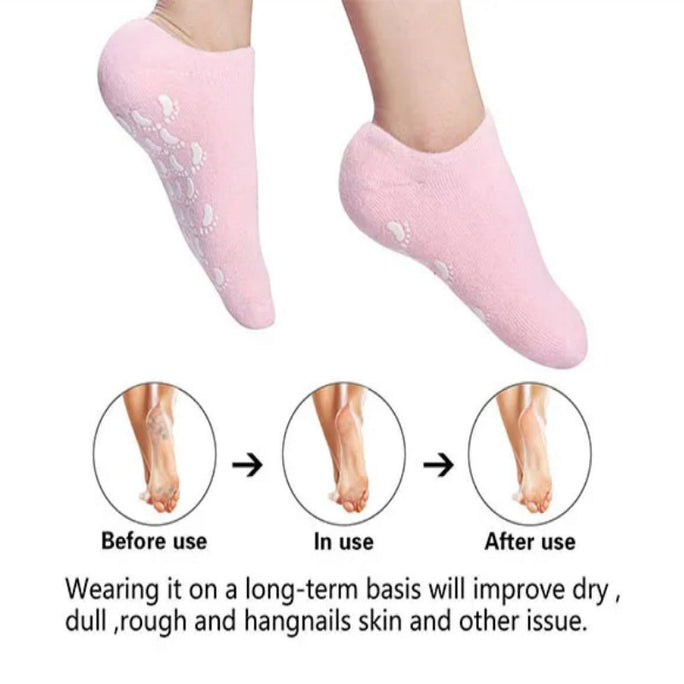 Silicone Gel Moisturizing Ultra Soft Spa Socks