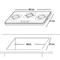 Glam Gas GG Galaxy-11 Built In Hobs Stainless Steel Body With Official Warranty