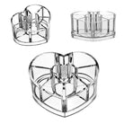 Heart Shape Crystal Cosmetic Organizer