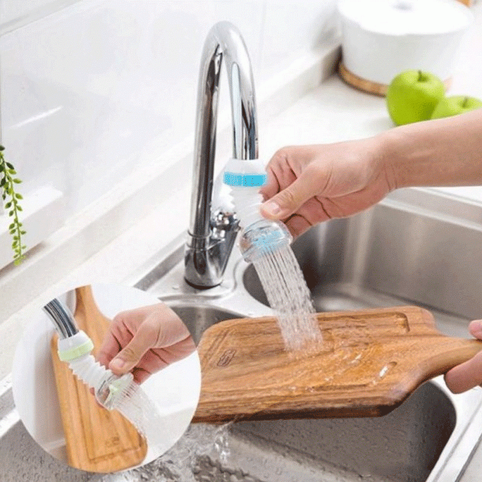 360 Rotation Kitchen Faucet Spouts Sprayers PVC Shower Tap pack of 2