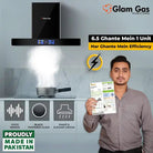 Glam Gas Thunder-12 T-Shaped Range Hood With Official Warranty