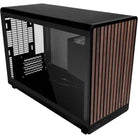LIAN LI DAN Cases A3 mATX PC Case With Wooden Front & Tempered Glass Side Panel