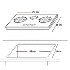 Glam Gas GG-Flora B Built In Hobs With Official Warranty