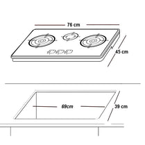 Glam Gas GG-Flora B Built In Hobs With Official Warranty