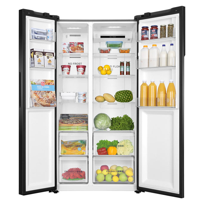 Haier HRF-622IBS Side by Side Door Inverter Refrigerator 22 Cubic Feet With Official Warranty