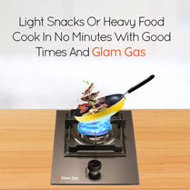 Glam Gas GG-12 Grey Built-In Hob With Official Warranty