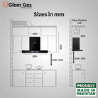 Glam Gas Thunder-11 T-Shaped Range Hood With Official Warranty