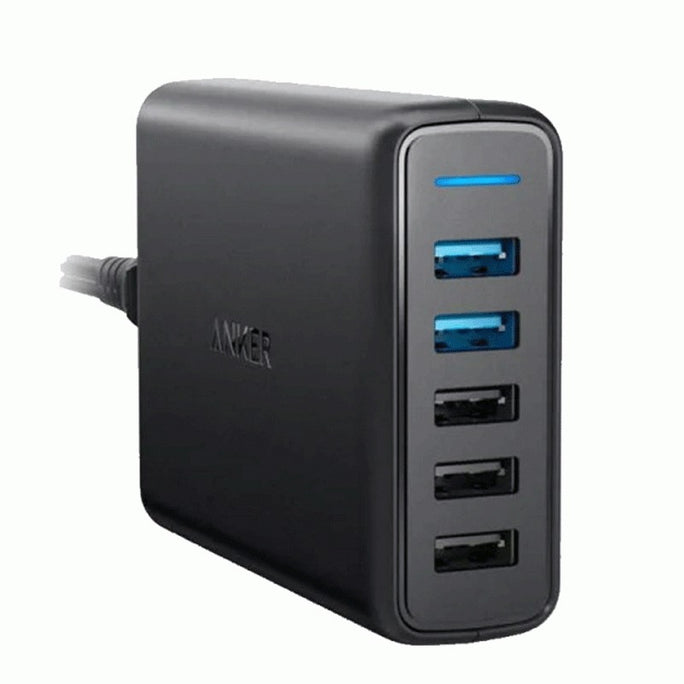 Anker PowerPort Speed 5 63W 5-Port USB Wall Charger with Dual Quick Charge Ports
