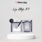Glam Gas Life Style-57 Texture Built In Sink