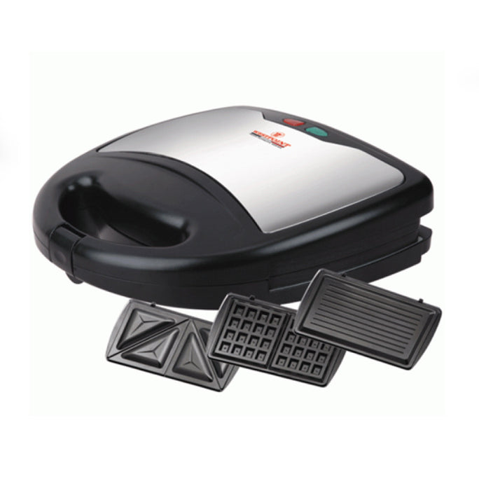 Westpoint WF-6193 Deluxe 3 In 1 Sandwich Toaster Waffle Maker & Grill With Official Warranty