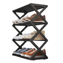 Adjustable Double Layer X-Shaped Shoe Rack