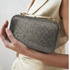 Milli Legacy Midnight Sparkle Crystal Fancy Clutch For Women