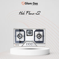 Glam Gas Flora Built In Hobs Silver With Official Warranty